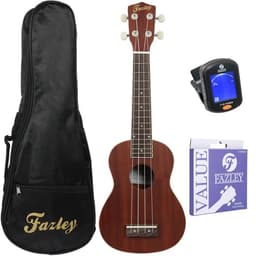 Productfoto van Sopraan Ukelele - incl. hoes, tuner, riem, doek, standaard