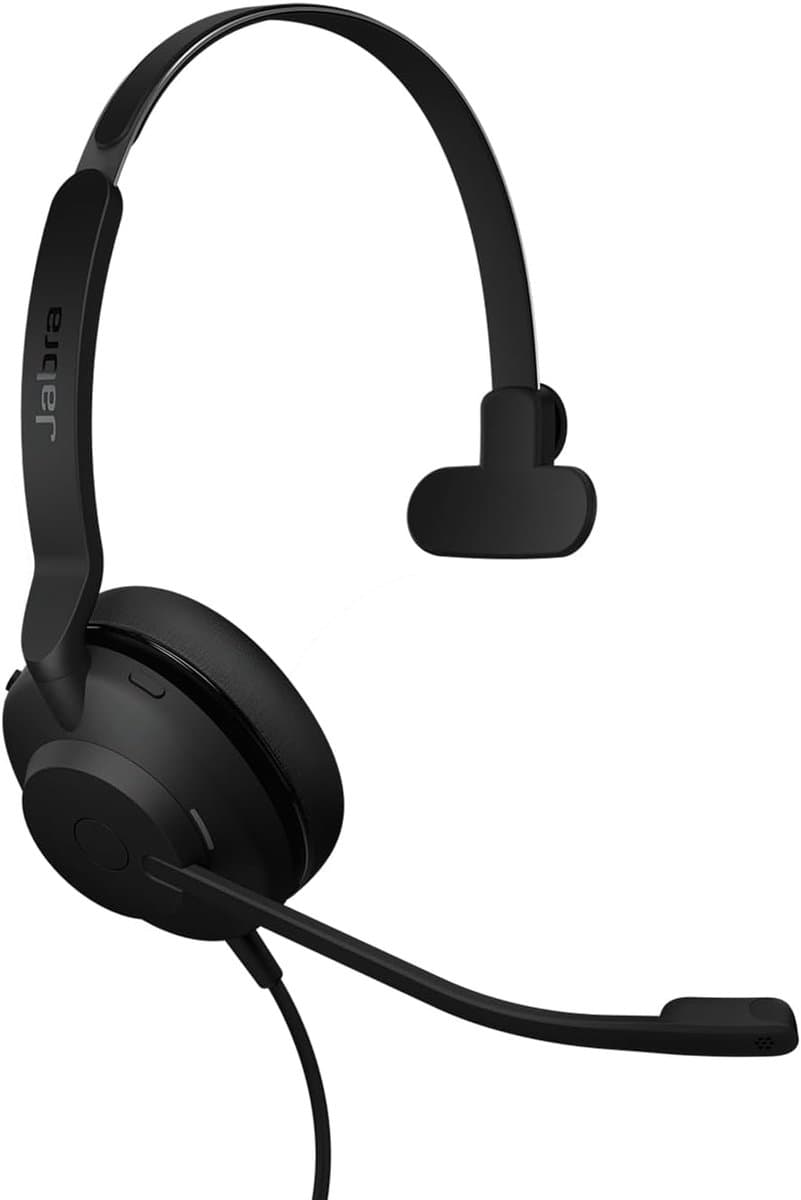 Bedraad Mono Headset voor Bellen met Noise Cancelling Microfoon