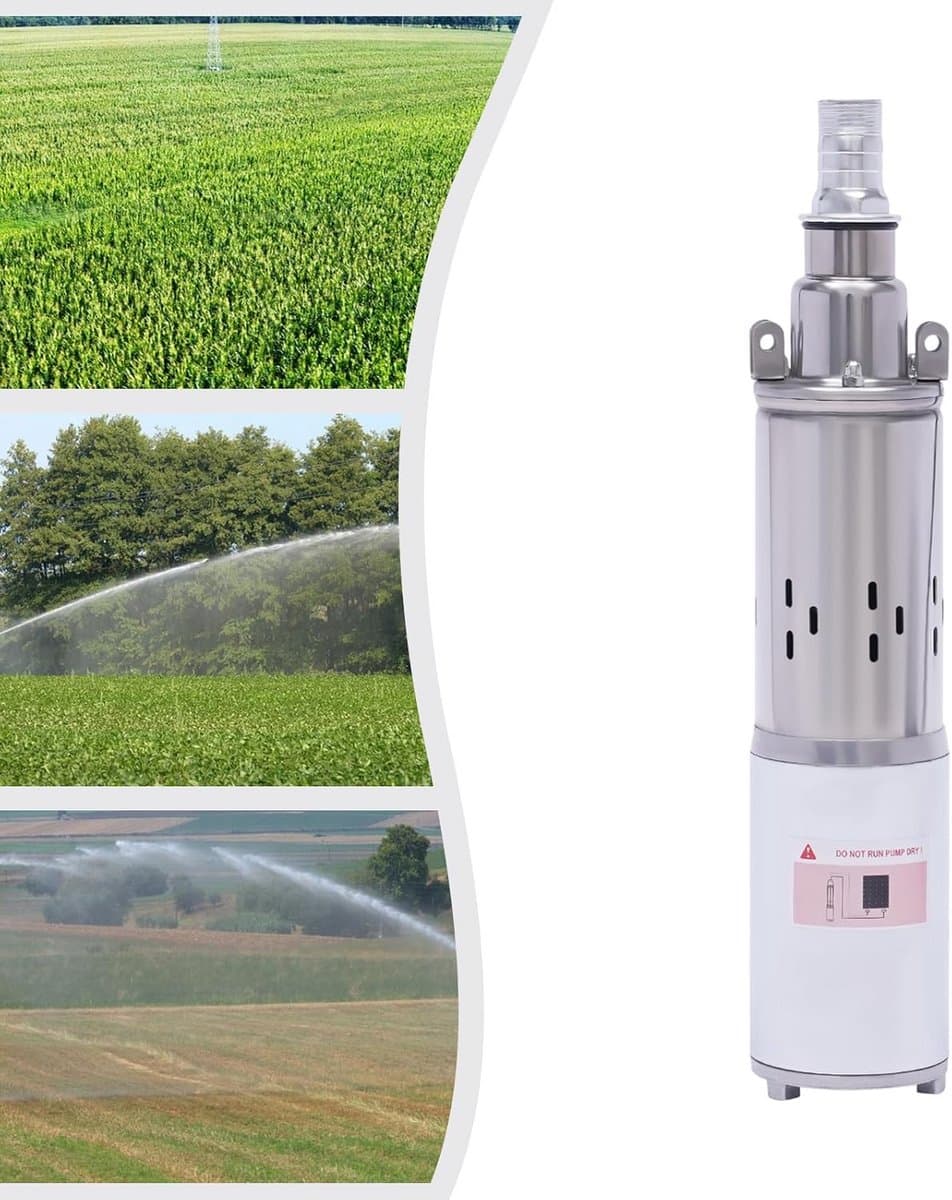 Diepbronpomp 180W 12V voor Tuin en Landbouw - Dompelpomp tot 34m Hoogte, Watertransport en Irrigatie thumbnail 4