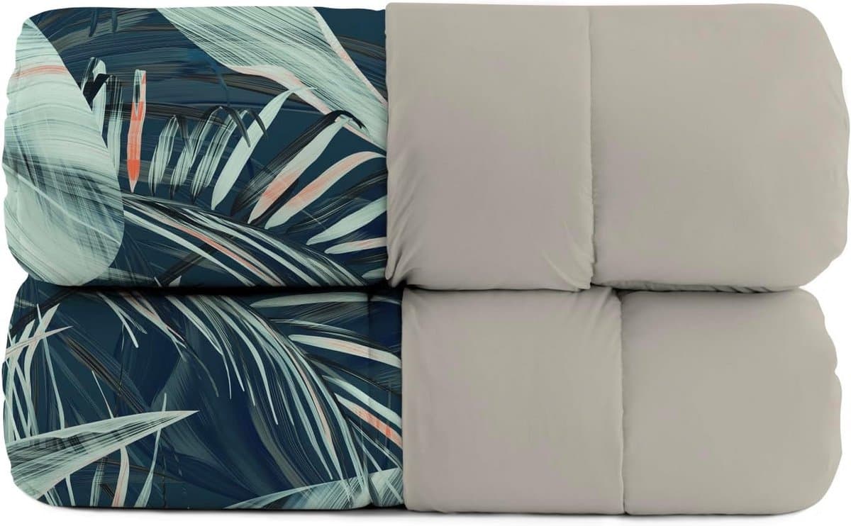 Donsvervanger Winter Quilt Tropical Print - Dikke Polyester Dekbed - 220x260 cm thumbnail 6