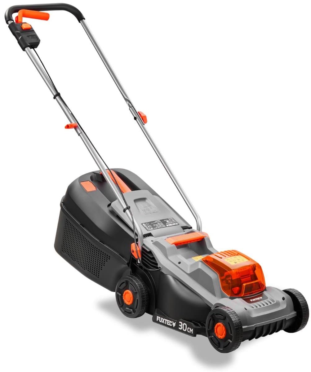 FUXTEC accu grasmaaier 20V FX-E1RM20ECO-SET maaibreedte 30 cm, 30L grasopvangbak, maaihoogte 30-70 mm thumbnail 2