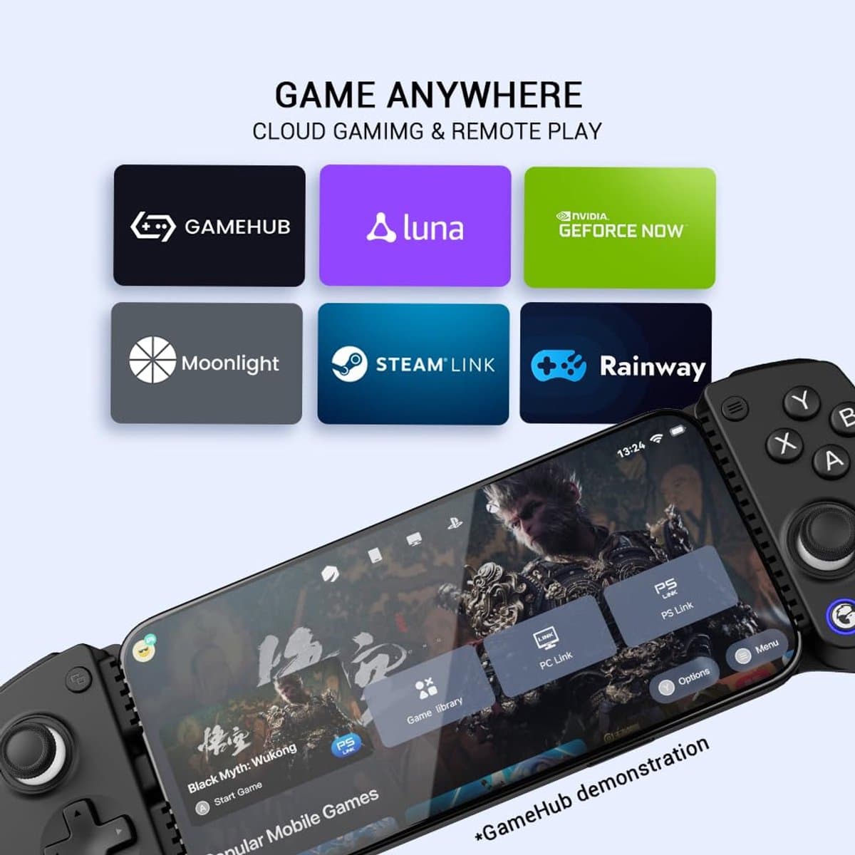 GameSir X5 Lite - Telefoon Controller - Lichtgewicht - iPhone 16/15/iPad mini/Android - Zwart thumbnail 3