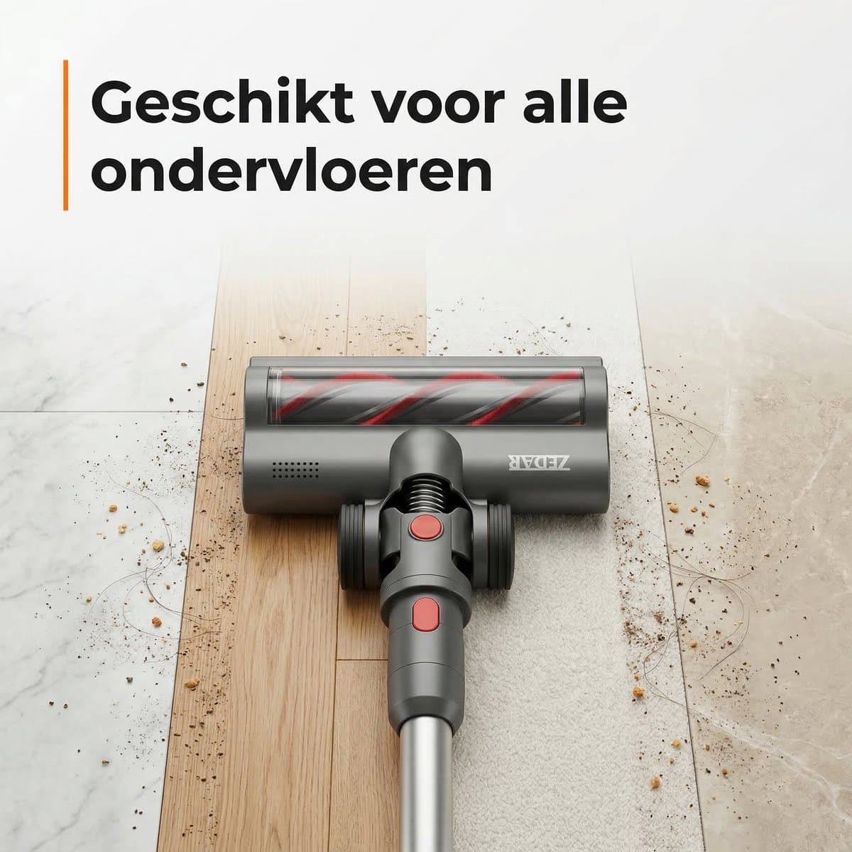 Zedar S600 Draadloze Steelstofzuiger – 22Kpa, HEPA 13 thumbnail 4