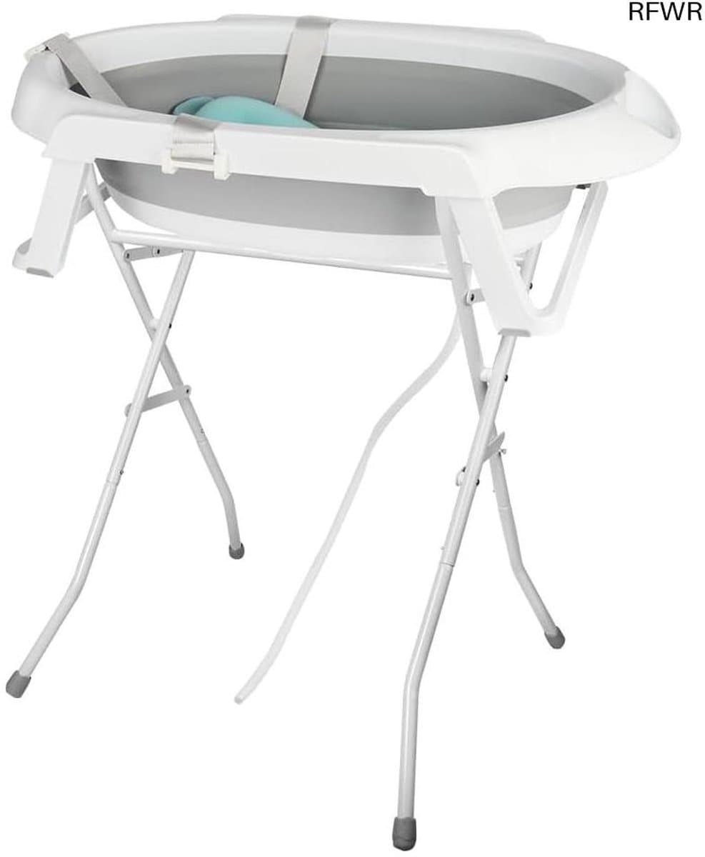 RFWR® Opvouwbare babybadkuip met standaard en geïntegreerd kussen voor optimaal comfort