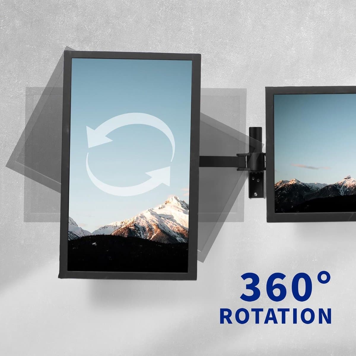 Dubbele Monitor Arm - Scherm Ophanging - Bureau Ruimte Besparen - Telescopische Arm - Tot 32 Inch - Zwart thumbnail 6