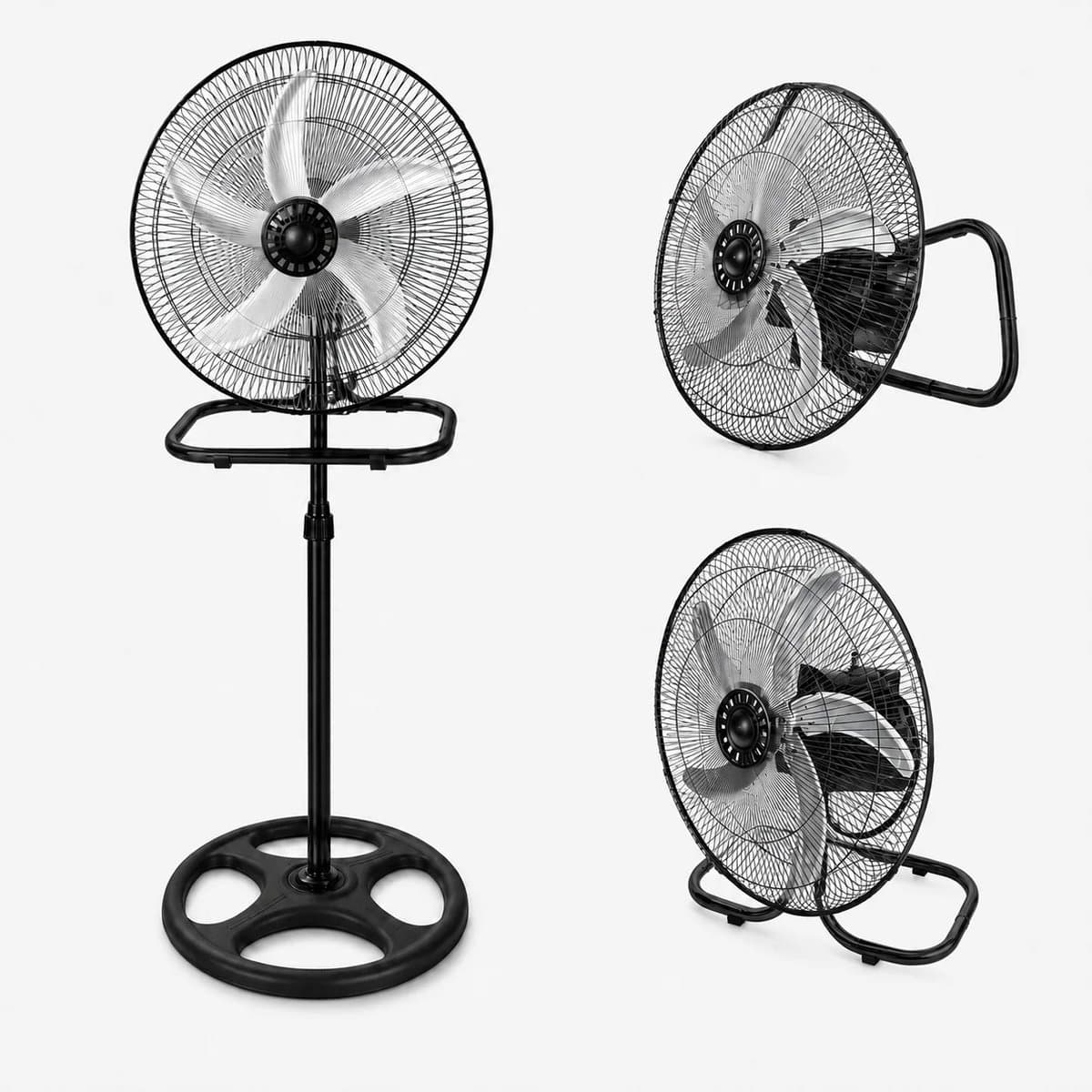 House Of Atelier - 3-in1 Ventilator - Staande Ventilator - Tafel Ventilator - Muur Ventilator - 65W vermogen - 3 Snelheden - Zwart thumbnail 4