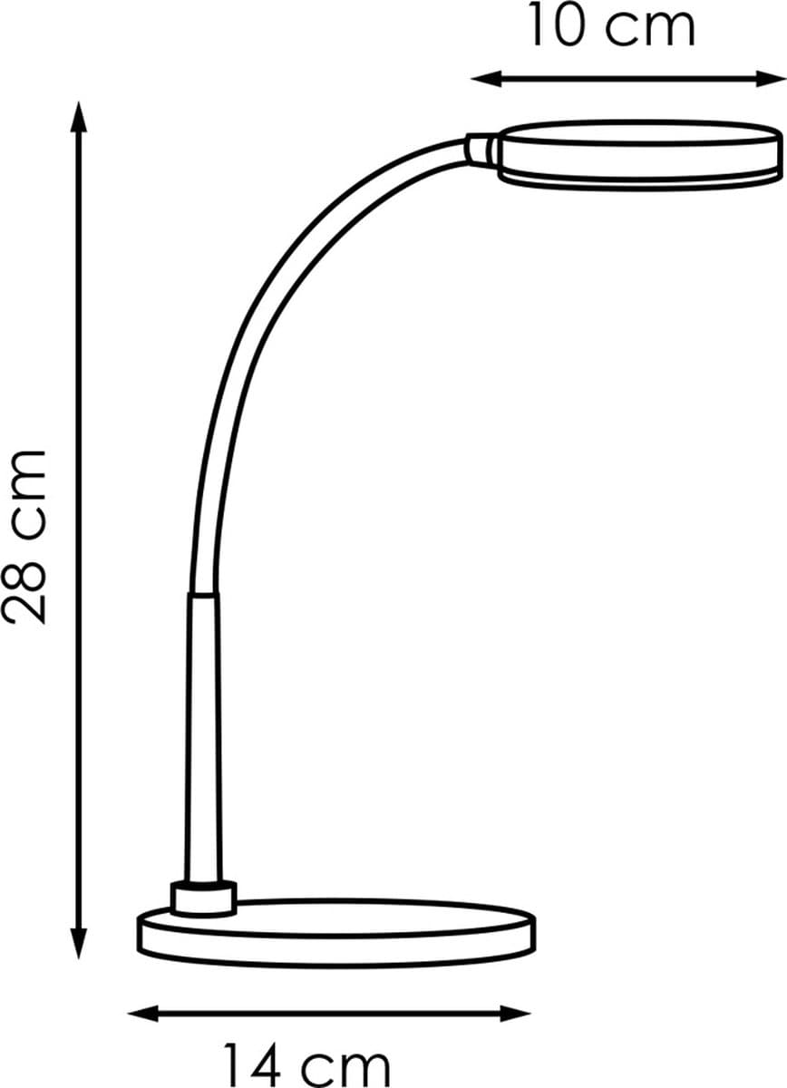 Home Sweet Home - Moderne Led Bureaulamp poly - verstelbare LED Leeslamp met schakelaar - Zwart - 30/30/35cm - 5W 3000K 480lm - geschikt voor thumbnail 5