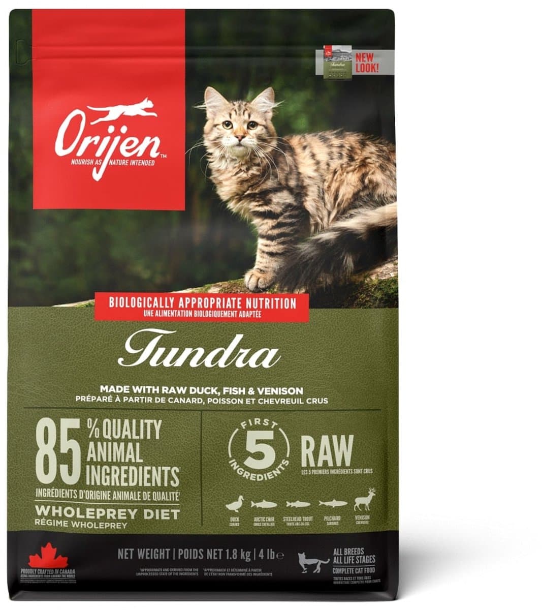 Orijen Whole Prey Tundra Cat Geit&Zwijn - Kattenvoer - 1.8 kg thumbnail 2