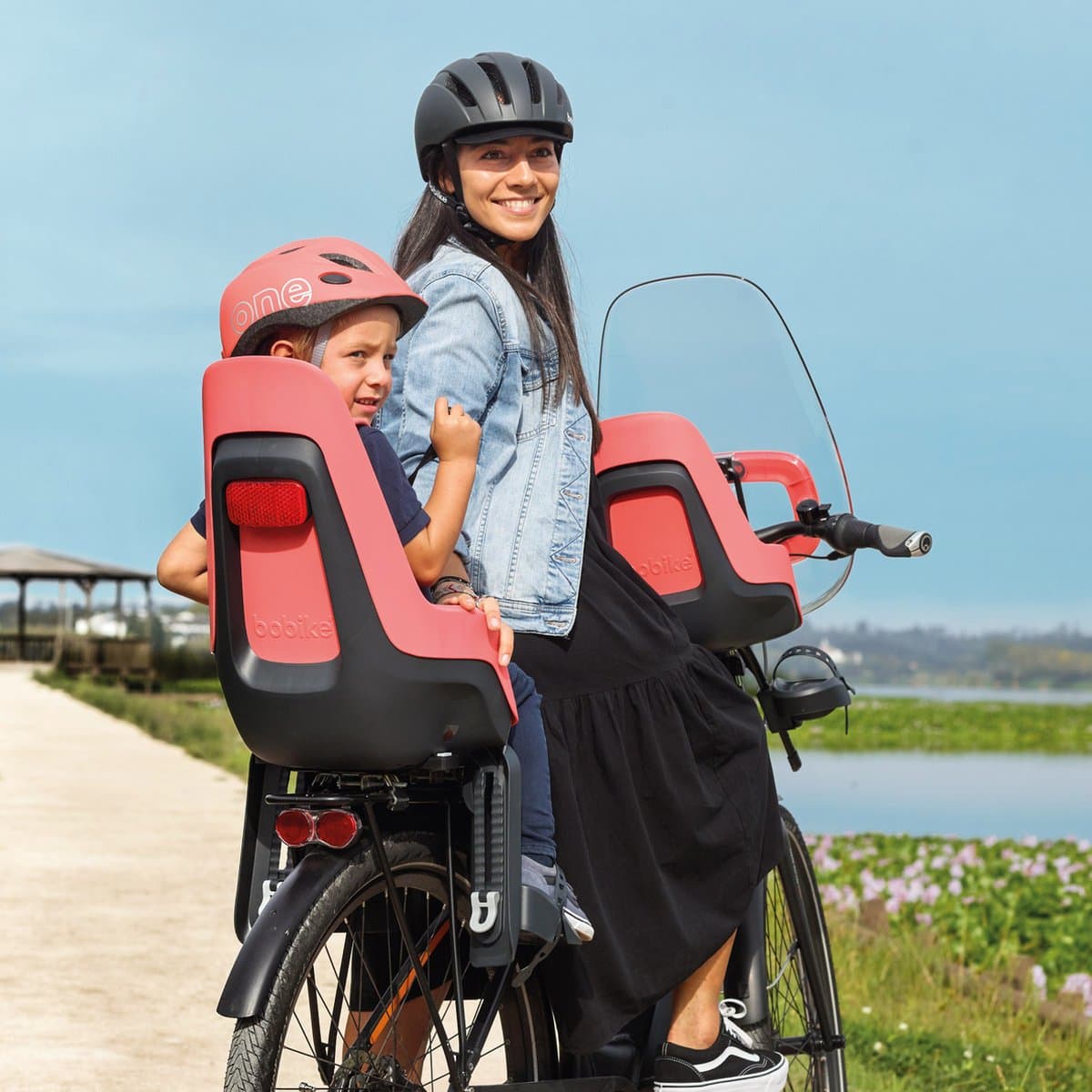 Bobike One Maxi E-BD/bagagedragermontage - Urban Black - fietsstoeltje - kinderzitje - achterzitje - fietszitje - voor achterdrager van een fiets of e-bike thumbnail 3