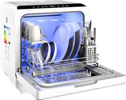 Productfoto van MONZANA Mini Vaatwasser 46x45x44cm App Bediening 4,5l Wit