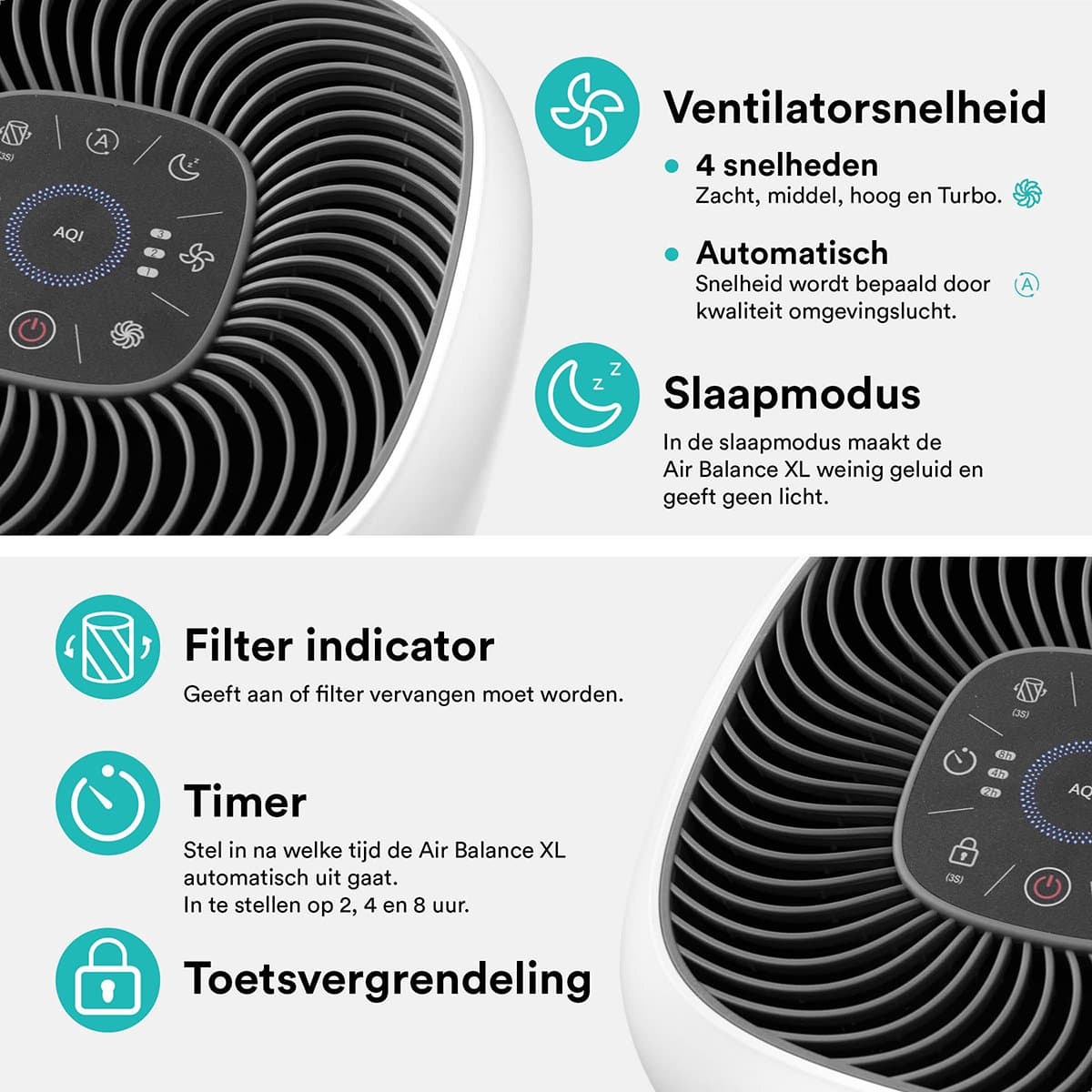 Rolfstone Air Balance XL – HEPA 13 luchtreiniger voor 144 m² thumbnail 8
