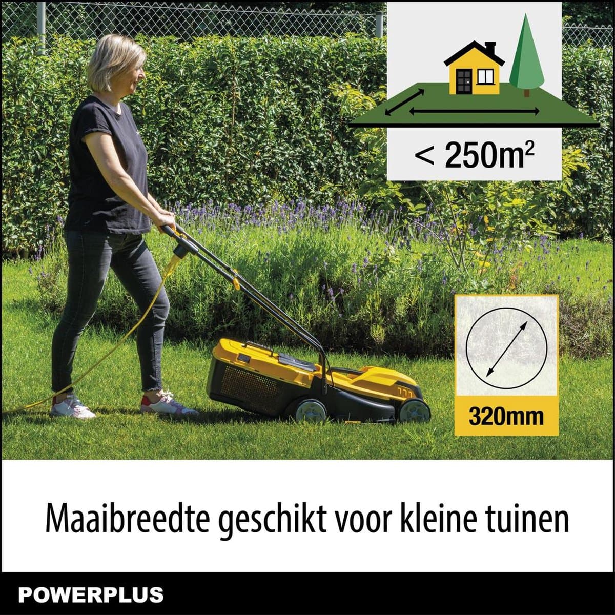 Powerplus Elektrische Grasmaaier 320mm thumbnail 3