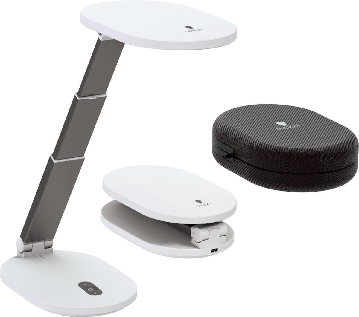 Daylight Foldi Go - Leeslamp met Accu - Oplaadbaar - Dimbaar- Opklapbaar - LED - Daglicht - Wit