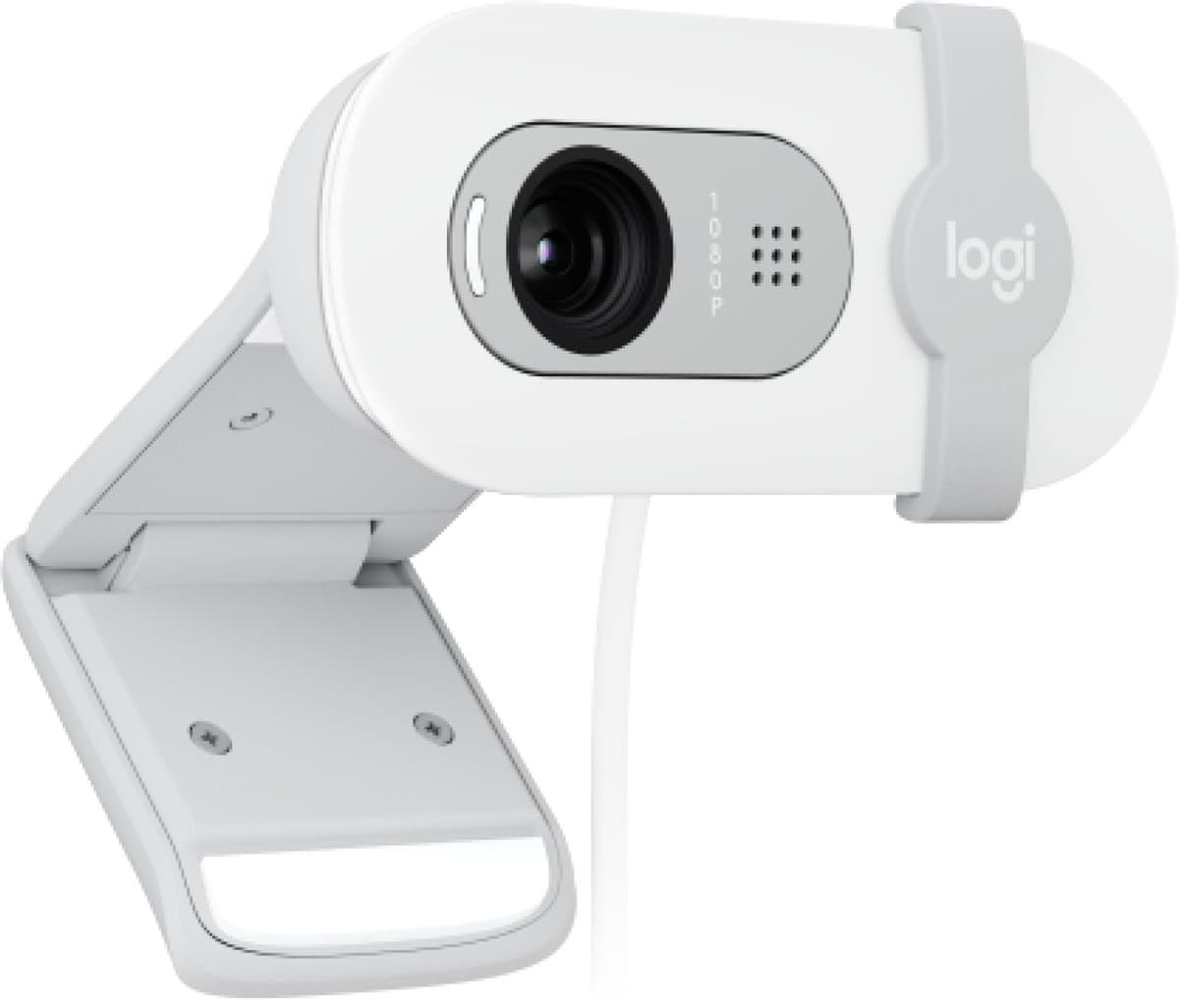 Logitech Brio 100 Full HD webcam: 1080p, privacyklep, off white thumbnail 8