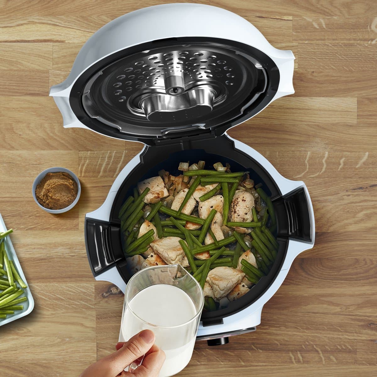 Moulinex Cookeo Mini CE880410 - Multicooker - 6 programma's - 150 recepten - 3L - Lichtblauw thumbnail 7