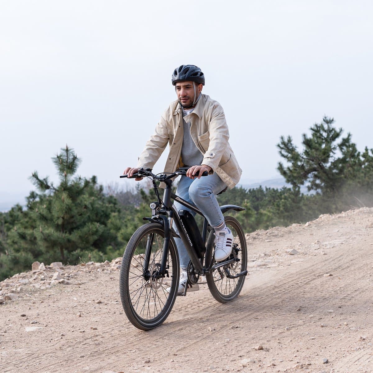EVERCROSS EK15 Elektrische fiets - Ebike - 26" - 36V 10.4AH - tot 35-90 km - 7 versnellingen - grijs thumbnail 4