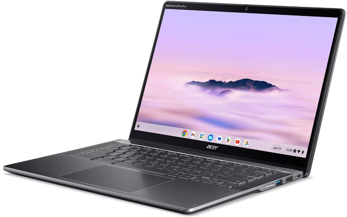 Acer Chromebook Plus Spin 514 CP514-4HN-379X - 2-in-1 Convertible - 14 inch - Touchscreen - Core 3 (i3) - 8GB - 256GB - Verlicht toetsenbord - Grijs thumbnail 8