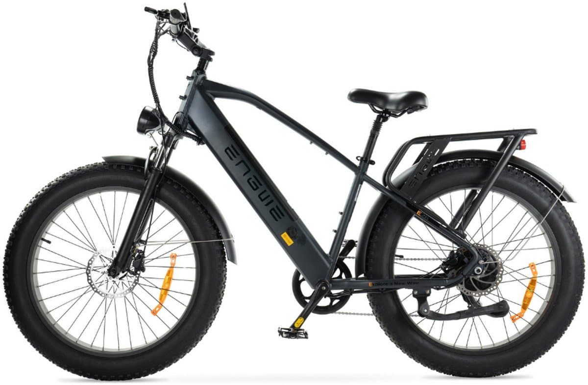 ENGWE E26 Elektrische Fatbike - E-bike - Hoge Instap - 26 Inch - 250W Motor - 7 Versnellingen - 140 km Actieradius - Hydraulische Schijfremmen - Zwart thumbnail 4
