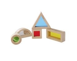 Productfoto van Montessori Eichhorn - Bouwblokken in hout met acrylglas