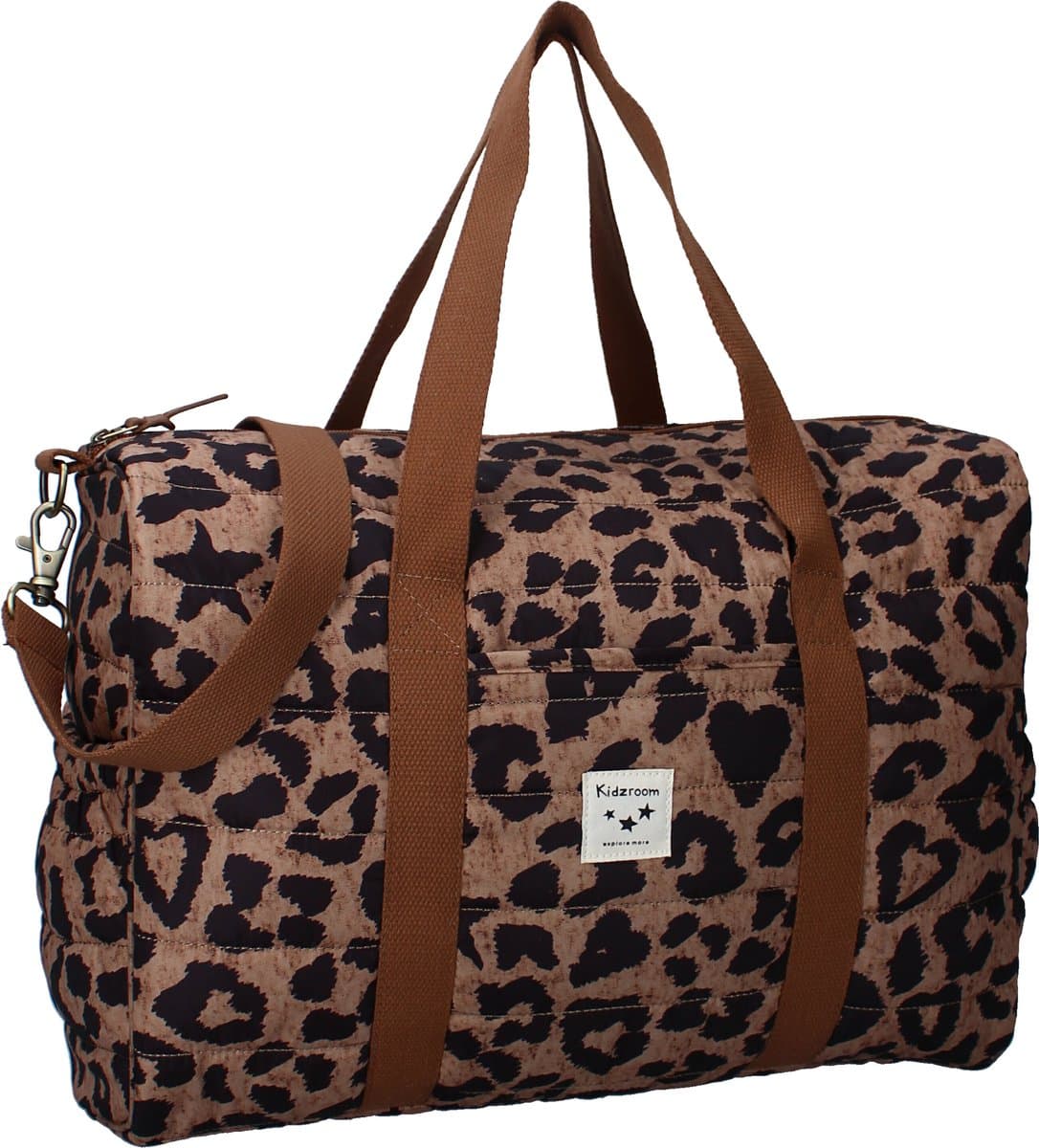 Kidzroom Luiertas Mini Mamas - Beige - Verschoonmatje - Verstelbare schouderband - Ophanglussen kinderwagen thumbnail 2
