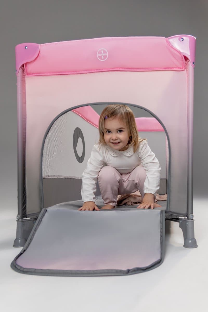 Campingbedje 3 in 1 - Baby Bed / Inklapbare Box / Reisbedje - 60x120 cm - 0-36 maanden / tot 15 kg - MET comfort MATRAS - Zij-ingang met rits - Wielen - Transporttas - Lionelo Stefi Babybed Babybox Ledikant thumbnail 8