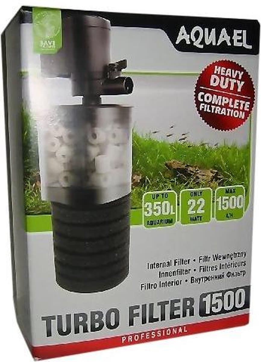 Aquael turbo filter 1500 - Aquarium binnen filter - voor Aquaria tot 350 liter thumbnail 4