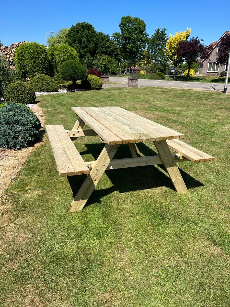 Picknicktafel Solide | Geïmpregneerd | 180 cm | Tuintafel 6 personen | Stevige tafel | IJsseloutdoor thumbnail 2