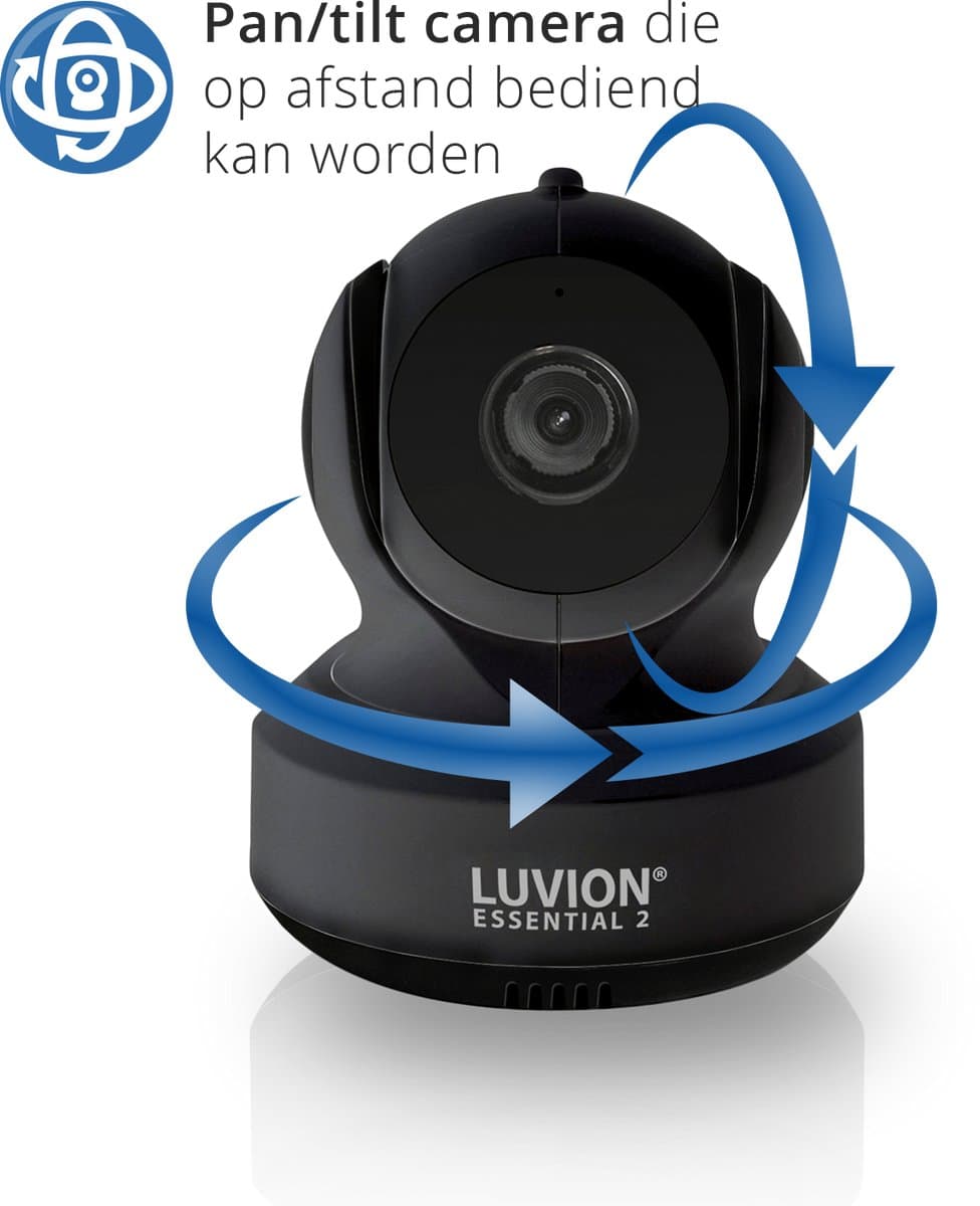 LUVION® Essential 2 Black Babyphone - Babyfoon met Camera - Uitbreidbaar tot 4 Baby Camera's - Premium Baby Monitor thumbnail 7