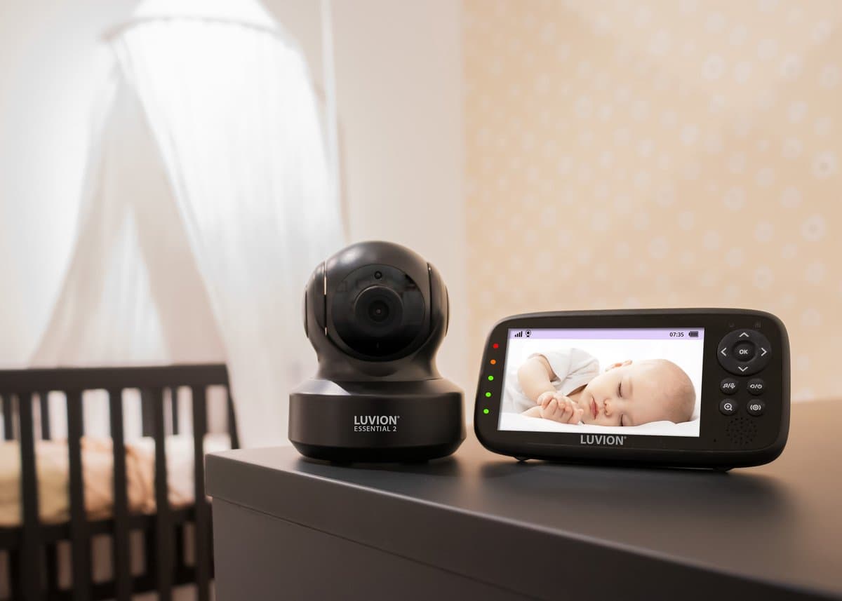 LUVION® Essential 2 Black Babyphone - Babyfoon met Camera - Uitbreidbaar tot 4 Baby Camera's - Premium Baby Monitor thumbnail 4