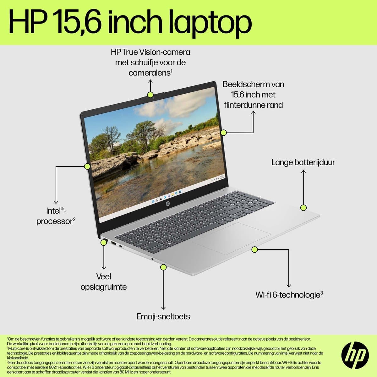 HP Laptop 15-fd0048nd Intel® Core™ i5 i5-1334U 39,6 cm (15.6") Full HD 8 GB DDR4-SDRAM 512 GB SSD Wi-Fi 6 (802.11ax) Windows 11 Home Zilver thumbnail 6