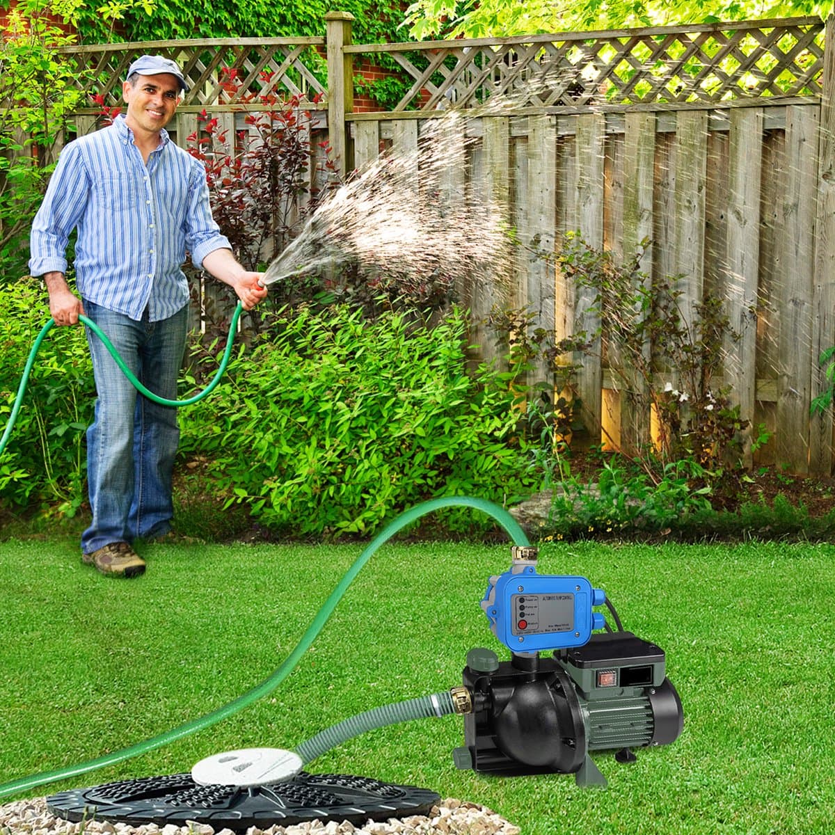 Automatische Drukschakelaar voor Waterpomp 10 bar – Pompbesturing 1,1 kW IP65 - Constante Waterdruk voor Huis & Tuin thumbnail 4