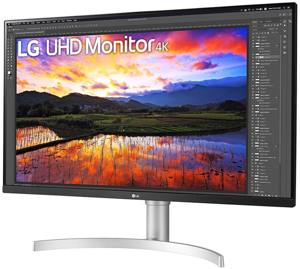 LG UltraFine 32UN650K-W - 4K IPS Monitor - Designer - DCI-P3 95% - Hoge Kleurechtheid - 32 inch thumbnail 8