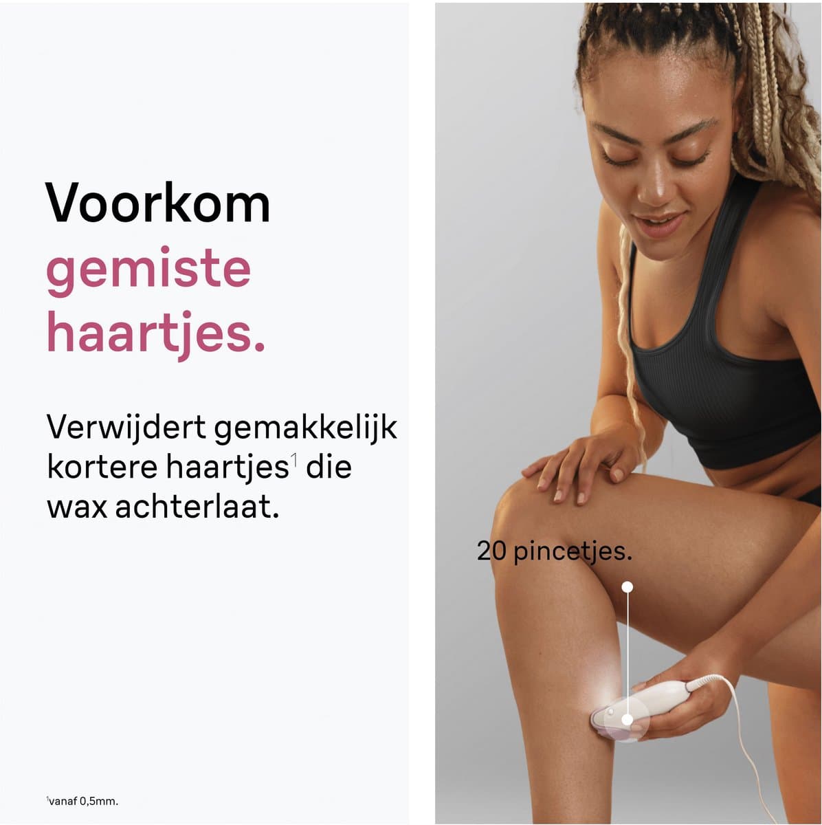 Braun Silk·épil 3 - Snoergebonden Epilator - 3-031 - Langdurig Gladde Huid - Inclusief Scheerkop en Trimkam - Roze thumbnail 3
