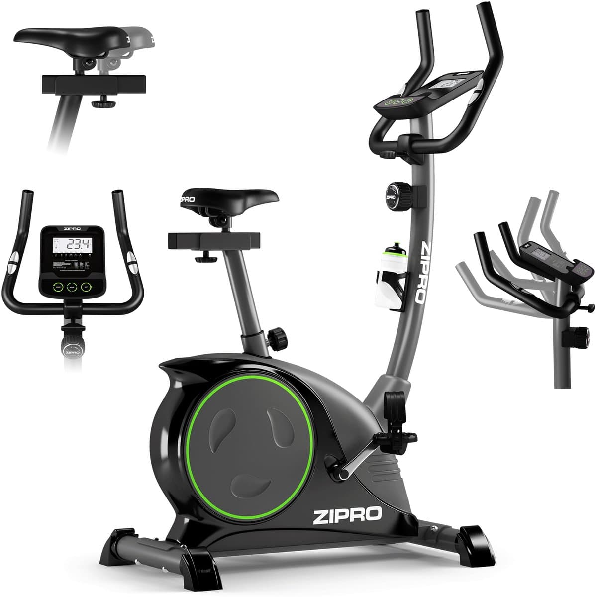 ZIPRO NITRO - Hometrainer Magnetische Fiets - 150kg Belasting - Vliegwiel 8kg - Hartslag - Fitness Fiets thumbnail 7