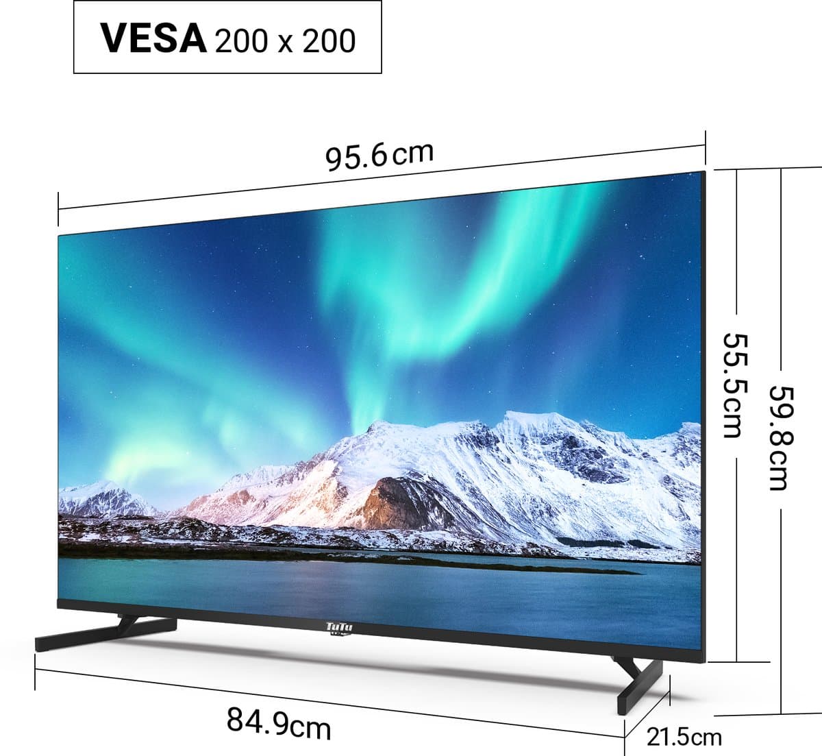 TuTu Android Smart TV - QLED 4K Ultra HD - 43 inch/109 cm - Frameless Design - Tripple Tuner DVB-T/T2/S/S2/C - HDMI x3, USB x2, CI+ - Voice Controle & Streaming apps - Geassembleerd in Eindhoven - TUQ43UN1 thumbnail 8