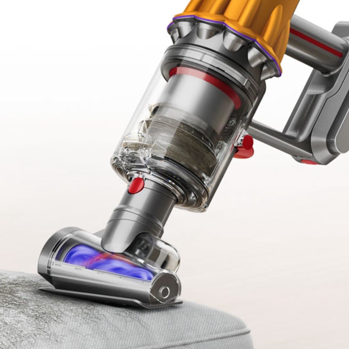Dyson V12s Detect Slim Submarine - Steelstofzuiger met dweilfunctie - Nikkel/Geel - 140 Air Watts - HEPA-filtratie thumbnail 2