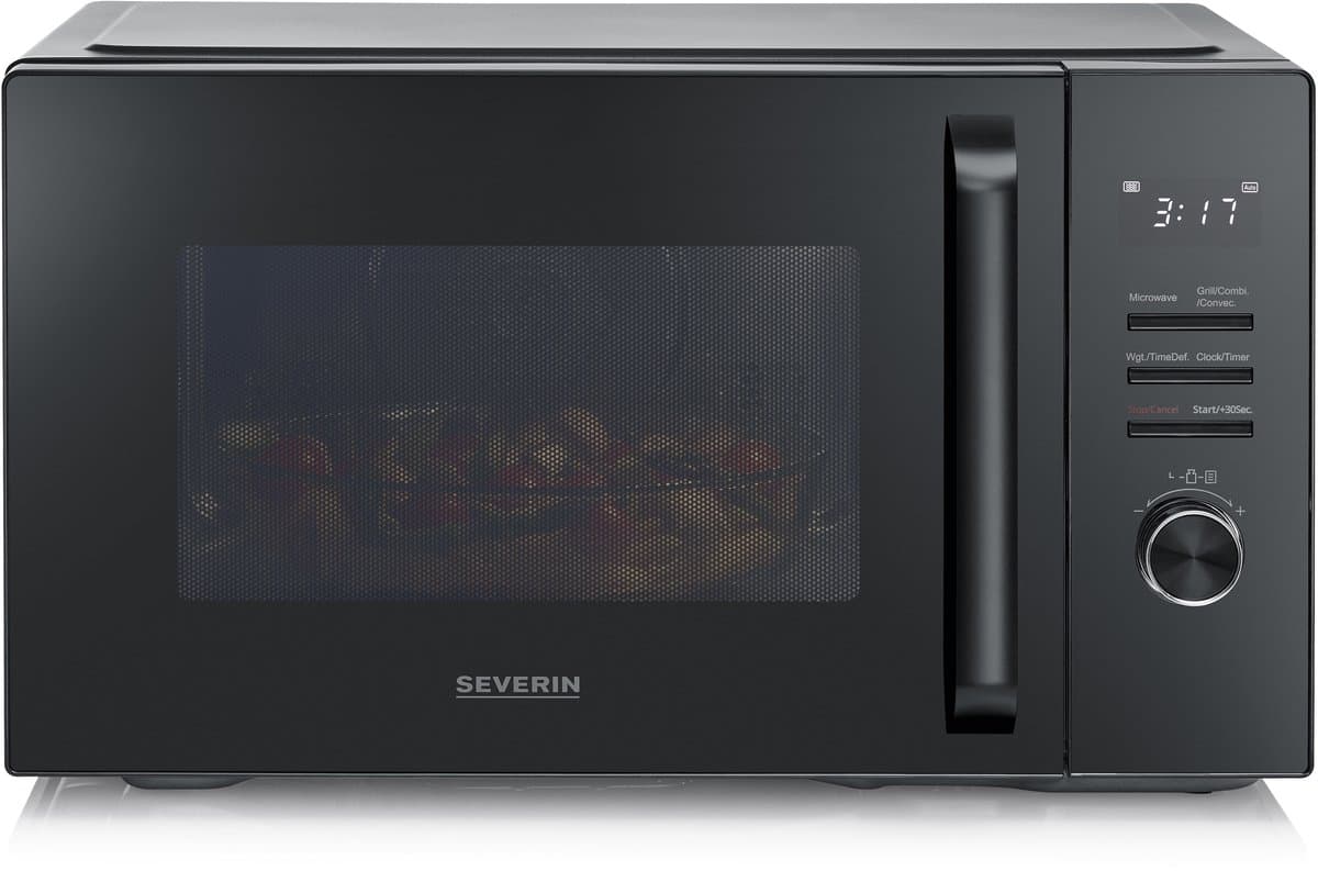 Severin MW 7798 Combimagnetron - Heteluchtoven - Grill - 29 liter - 900 Watt - 11 Kookprogramma's - Zwart