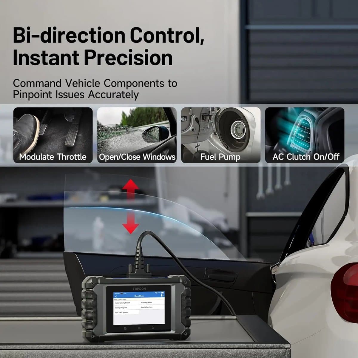 Topdon ArtiDiag EU Uitleesapparaat - OBD2 Scanner - Europese automerken - ABS/SRS/EGR/EPB - Gratis updates - ECU Coderen - Engels thumbnail 4