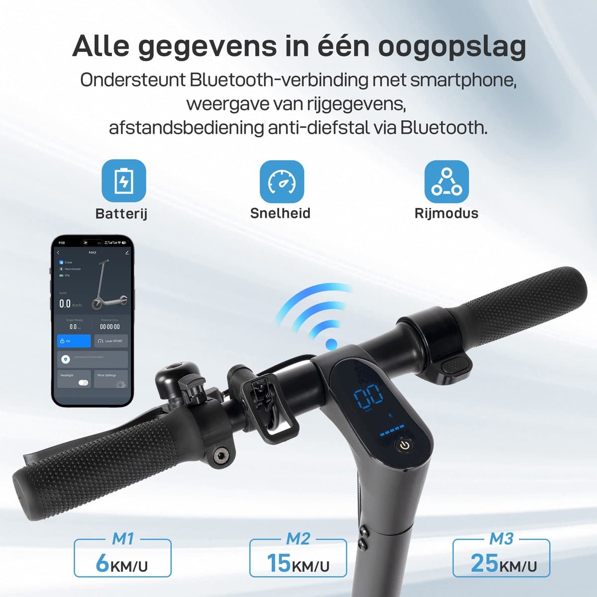 LEAWIN E5PRO Elektrische Step - 375Wh - 30 km actieradius thumbnail 4