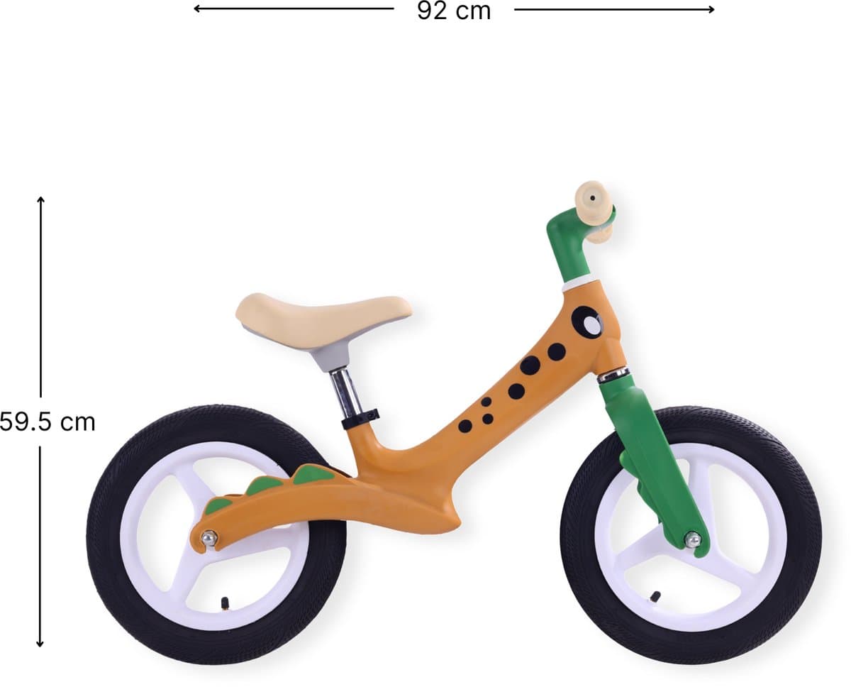 Buxibo - Loopfiets voor Kinderen - Paxi - 12 inch ​​- Bruin thumbnail 4