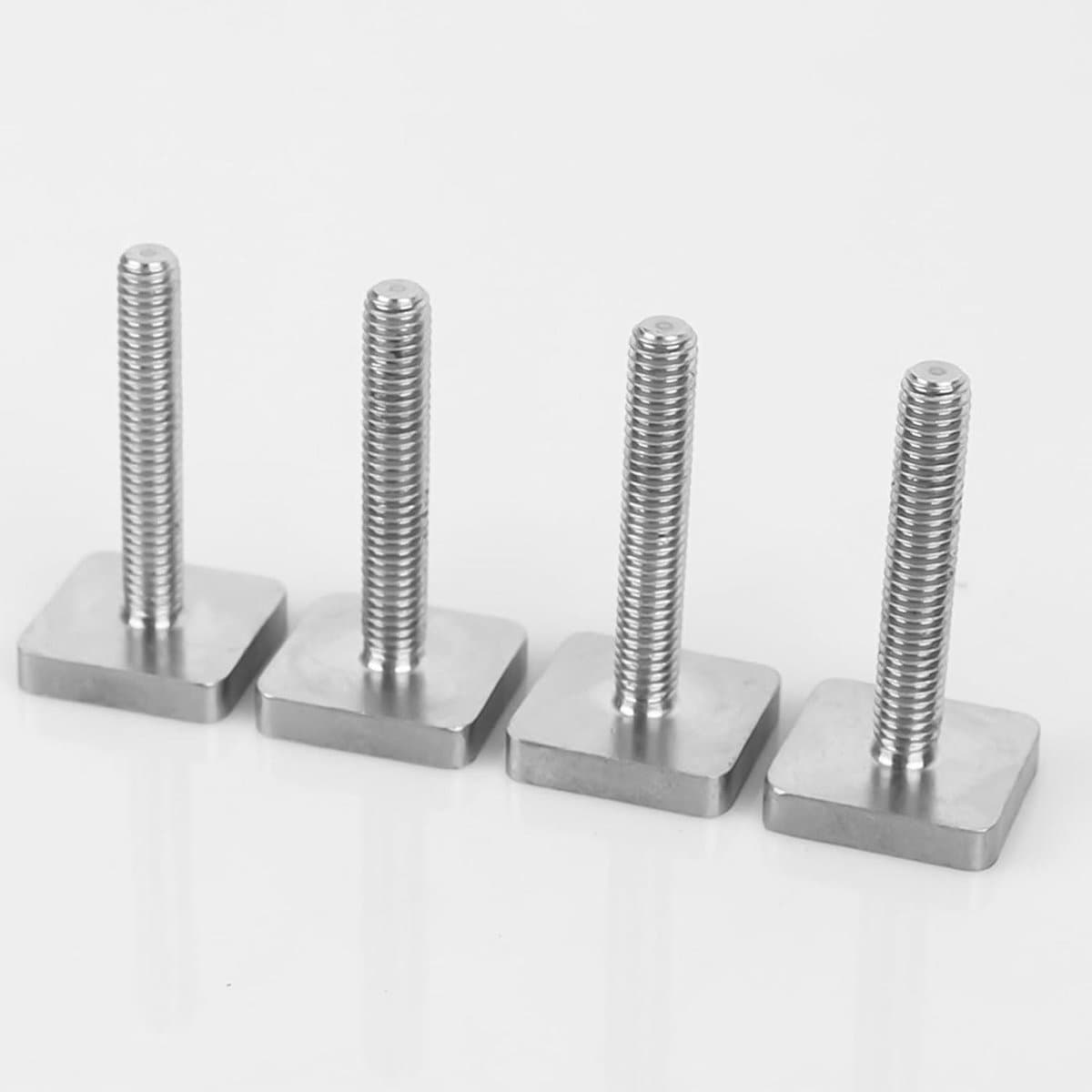 T-sleuf glijblokken voor dakdragers - fietsen dakkoffers ski-uitrusting - 4 stuks. thumbnail 5