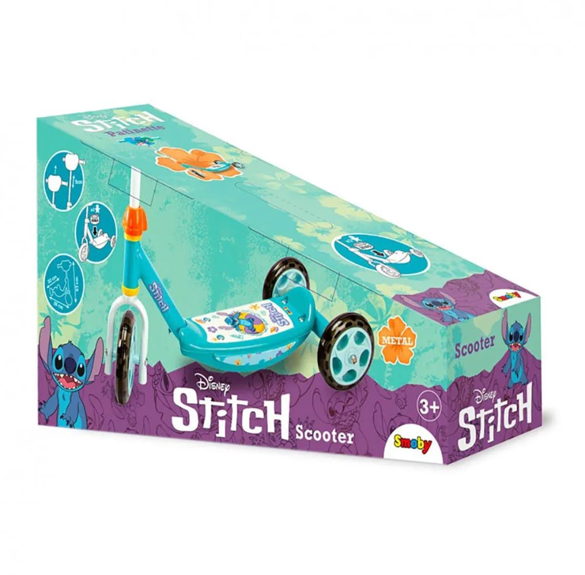 Smoby - Lilo & Stitch - Stitch - Scooter - Step - Vanaf 3 jaar. thumbnail 6