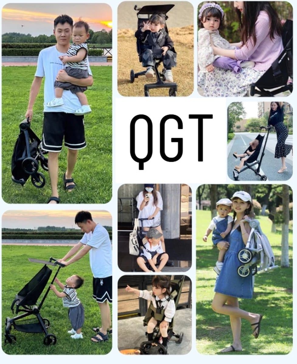 QGT Compacte Reisbuggy - 2.8kg, één-hand inklap, tot 22kg thumbnail 8