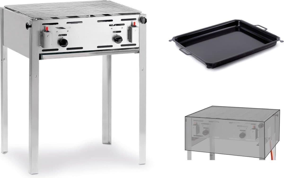 Hendi Grill-Master Maxi Gasbarbecue met Bakplaat - afbeelding 1