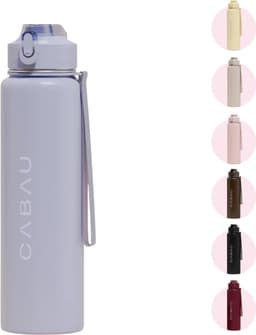 Productfoto van Cabau Lifestyle Cabau - Bloom Waterfles Staal