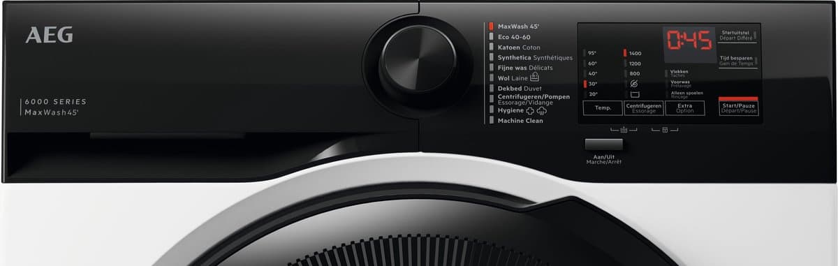 AEG LF6E94BB4 6000 ProSense® - Wasmachine - Energielabel A - 1400 toeren - 9 kg thumbnail 4