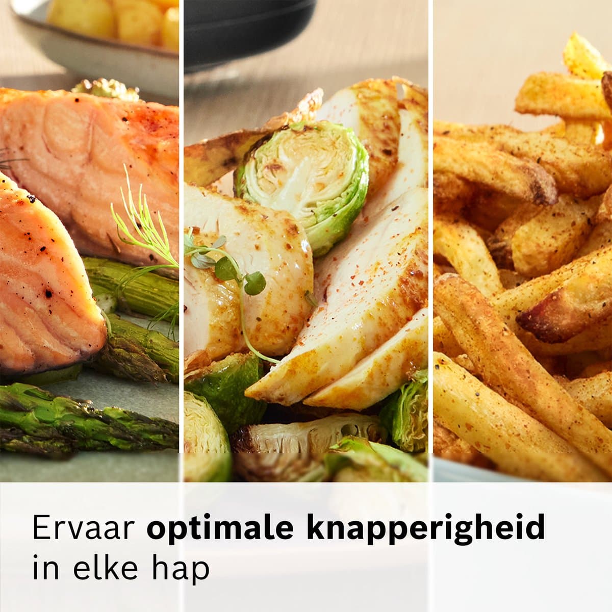 Bosch MAF671C0 Airfryer XXL - Serie 6 - 7,2L - Shake alarm - Kijkvenster - Warmhoudfunctie - 7 programma's - Tot 5 personen - Dark Cream thumbnail 3