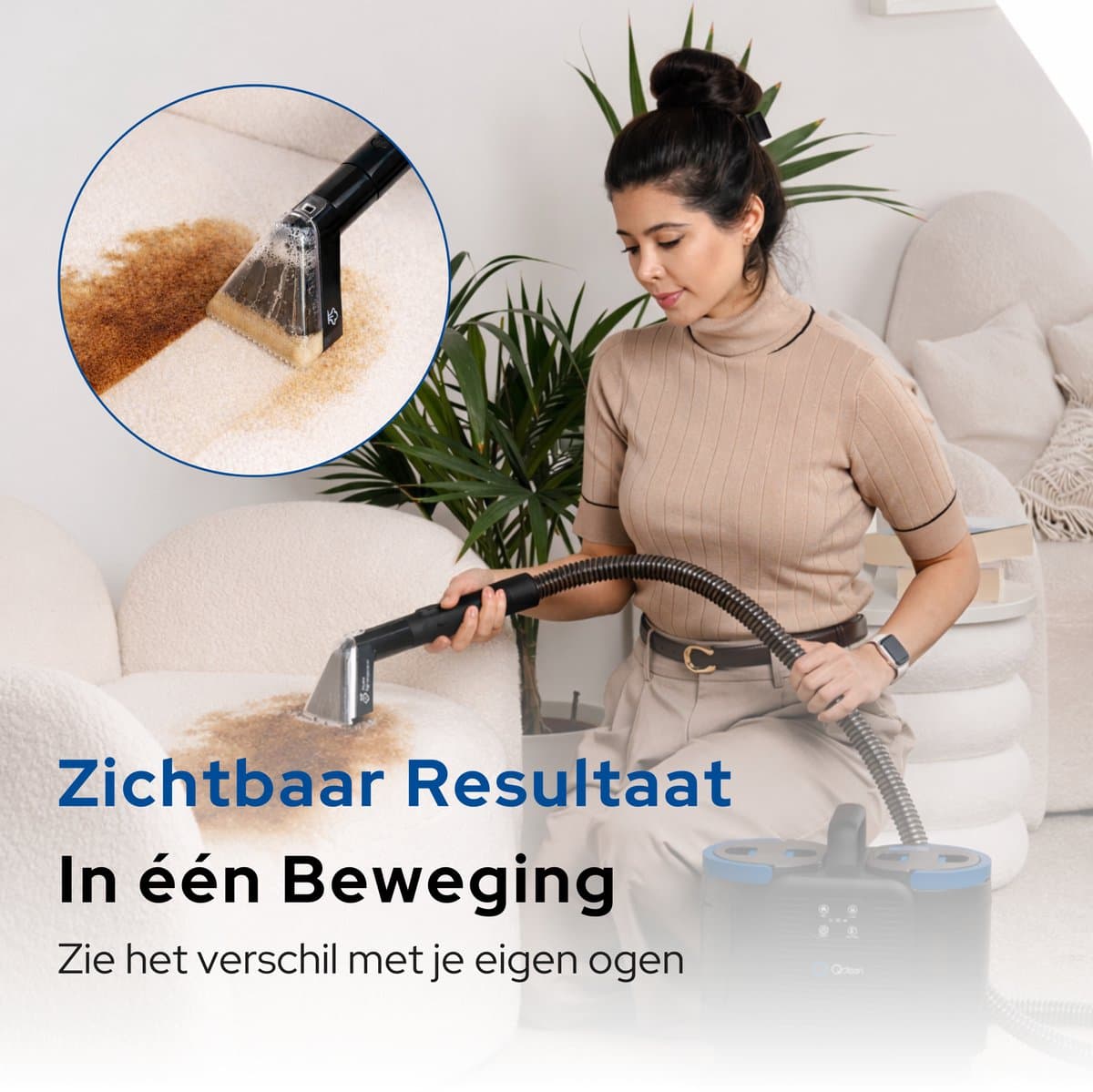 Qclean Tapijtreiniger PRO 4-in-1 met stoom & sterilisatie thumbnail 8