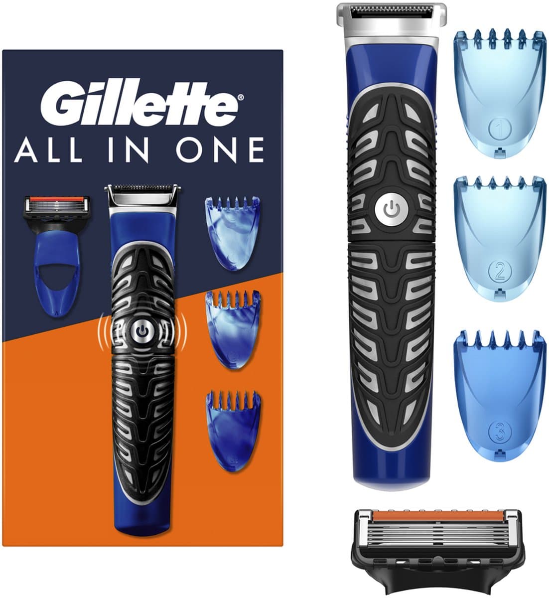 Gillette All In One: scheren, trimmen & contouren - waterdicht