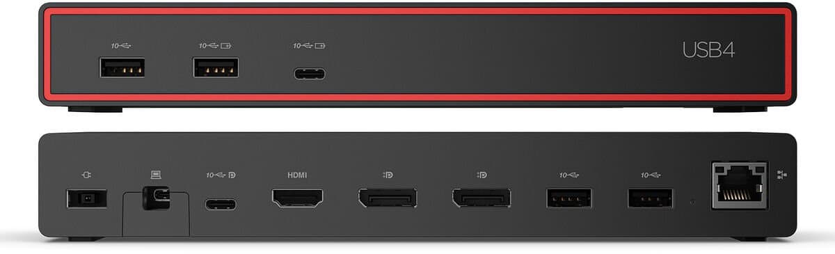 Lenovo ThinkPad USB4 Dock 5000 Bedraad Thunderbolt 4 Zwart thumbnail 8
